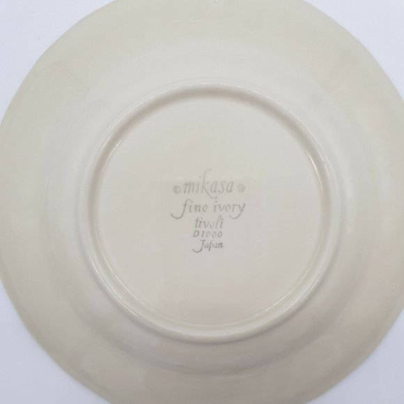 Coffee Cup Saucers Mikasa Fine Ivory Tivoli D1000 China Basket Weave Cream Tan - Picture 4 of 6